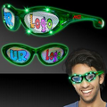 Green Custom LED Billboard Sunglasses